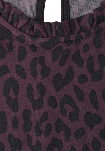 Top mit Rundhals und Rüschendetails