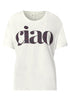 T-Shirt mit Rundhals und Wording