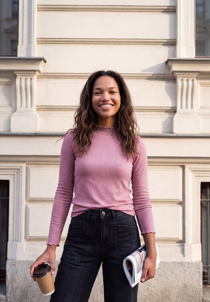 Langarm Shirt mit Turtle Neck