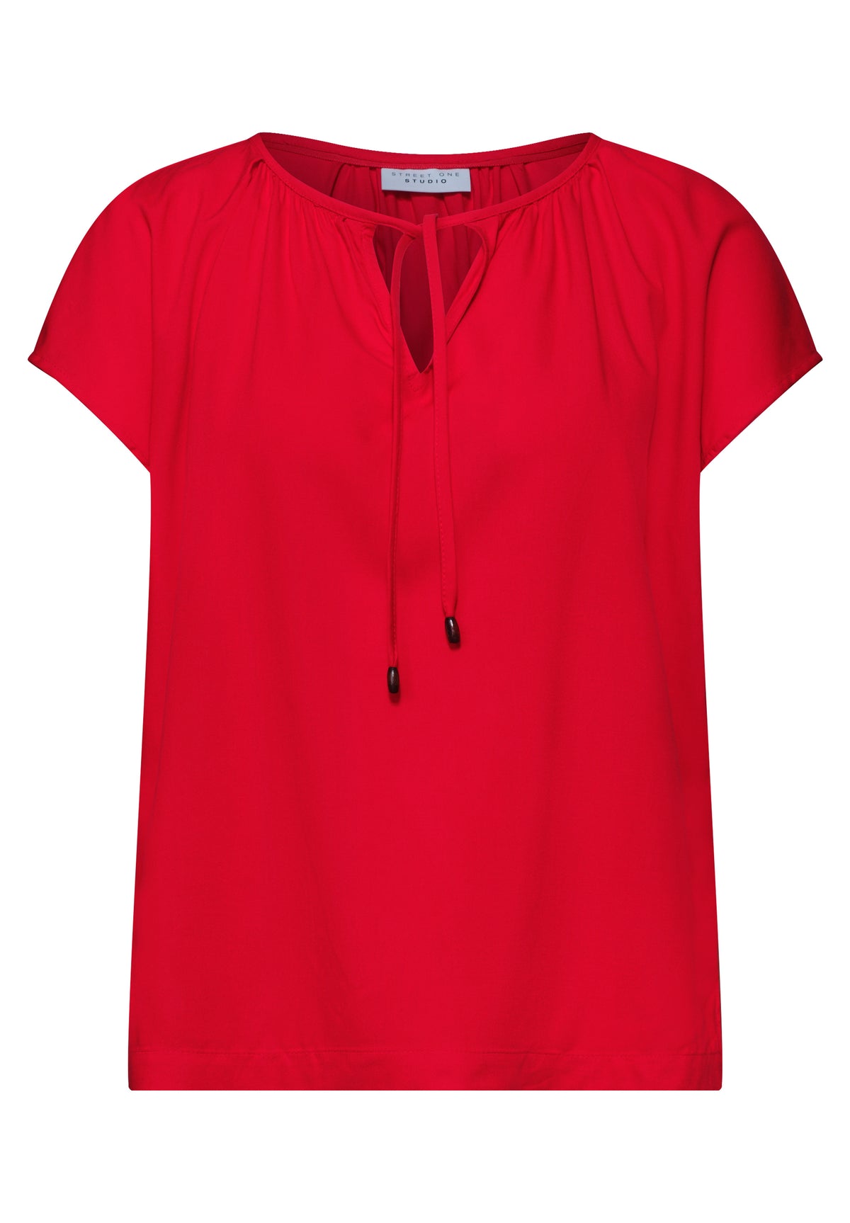 Dropped Shoulder Blusenshirt mit Bändern