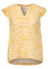 Blusentop aus Chiffon mit Split Neck