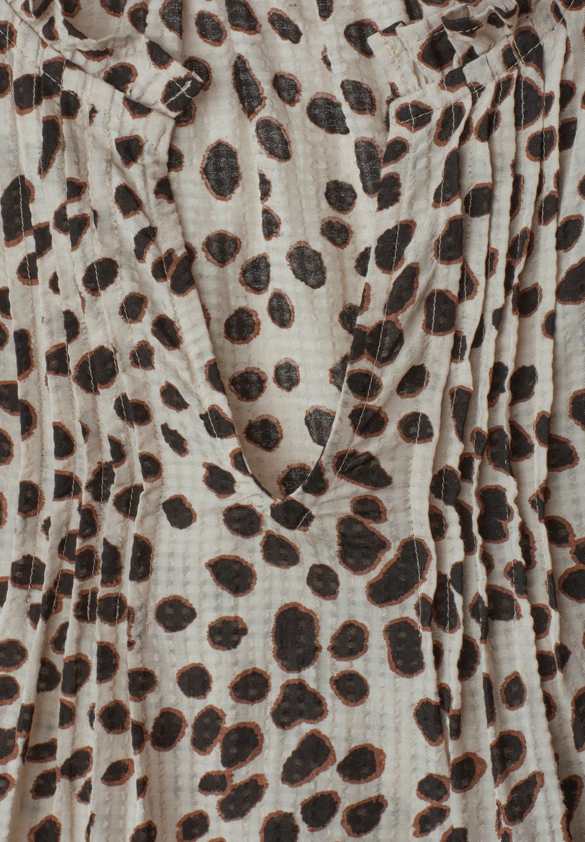 3/4-Arm Bluse mit Split Neck und Print