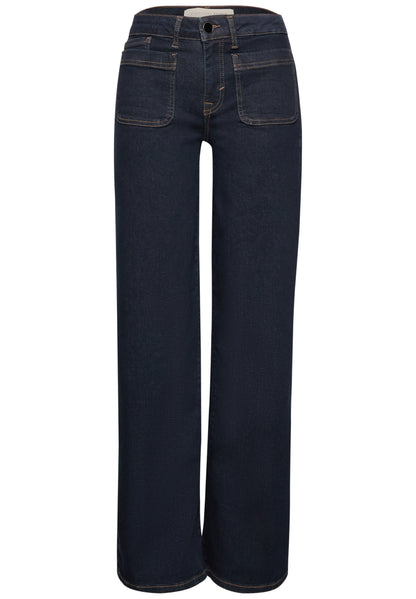 Mid Waist Wide Leg Jeans im Loose Fit