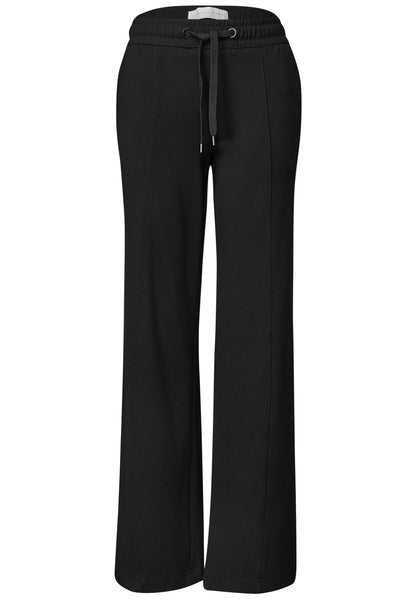 Mid Waist Wide Leg Hose im Casual Fit