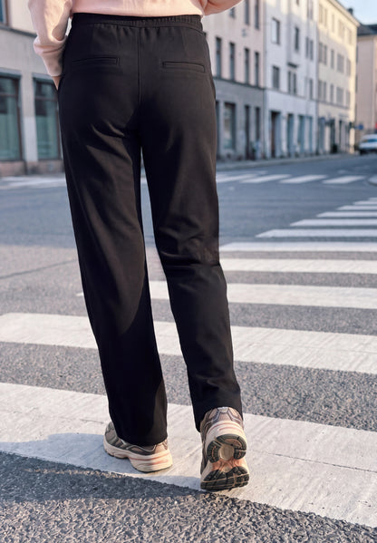 Mid Waist Wide Leg Hose im Casual Fit