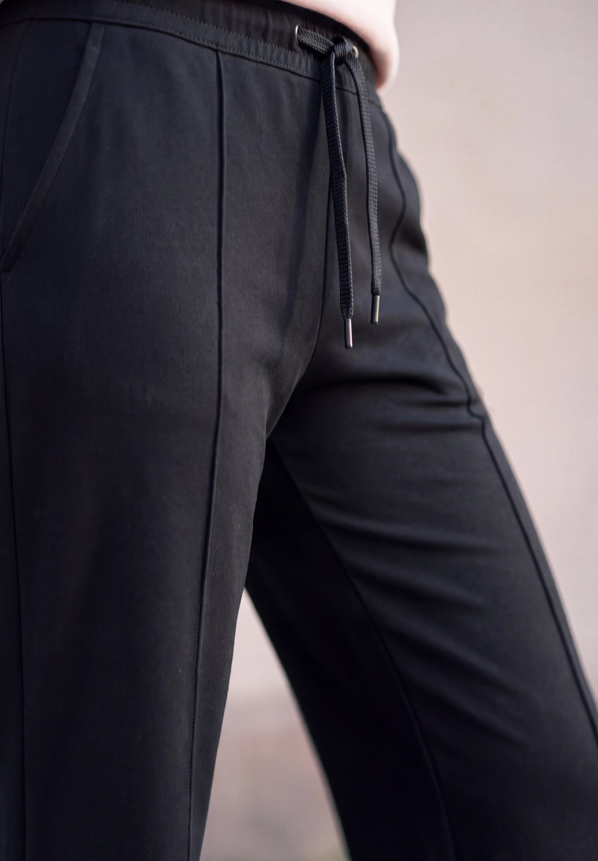 Mid Waist Wide Leg Hose im Casual Fit