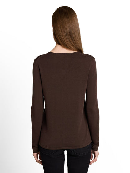 Strickpullover mit V-Ausschnitt