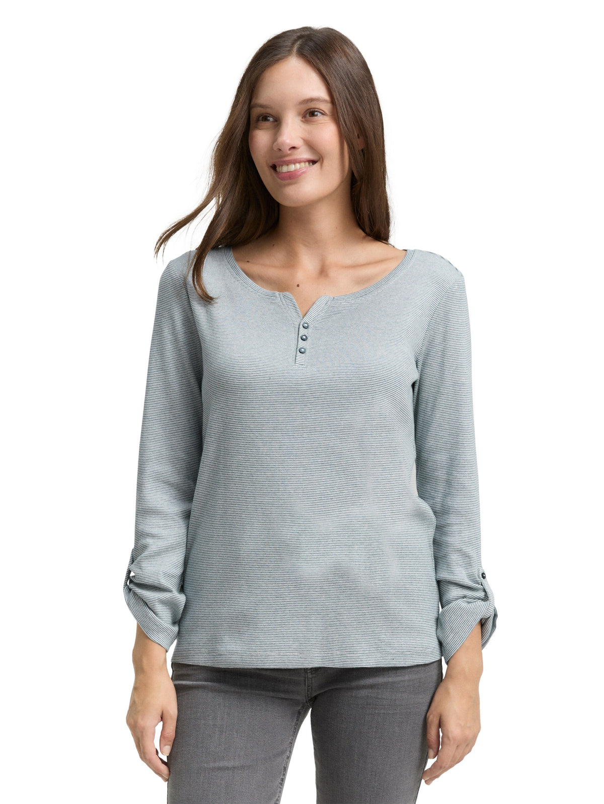 Langarmshirt mit Turn-Up-Funktion