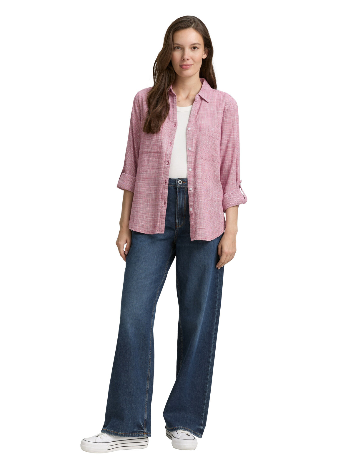 Bluse mit Brusttaschen