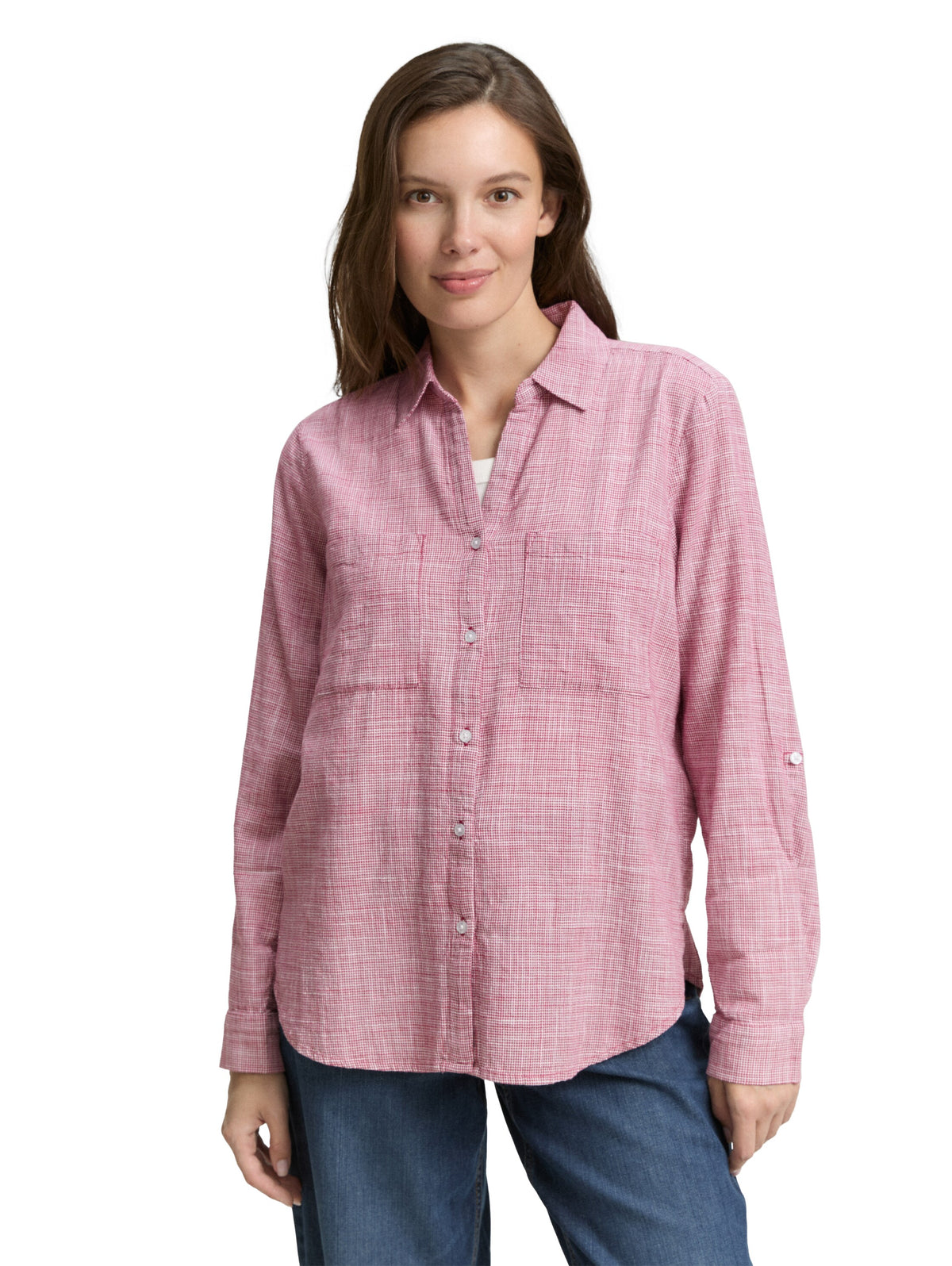 Bluse mit Brusttaschen