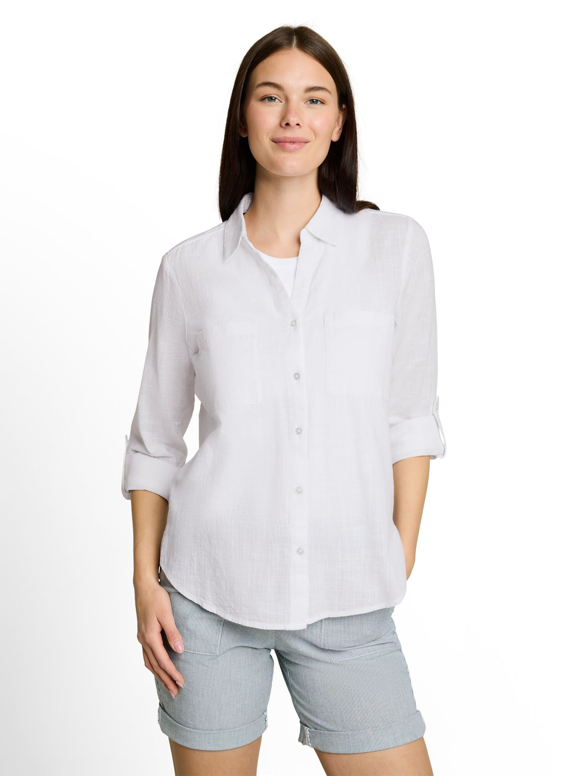 Bluse mit Brusttaschen