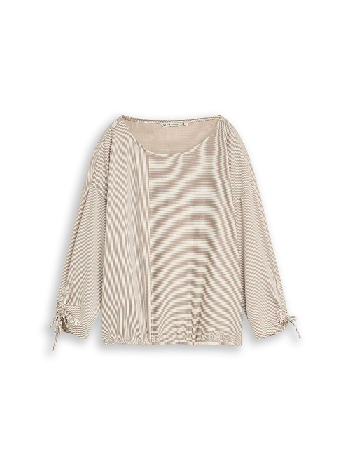 Loose Fit Langarmshirt mit Raffärmeln