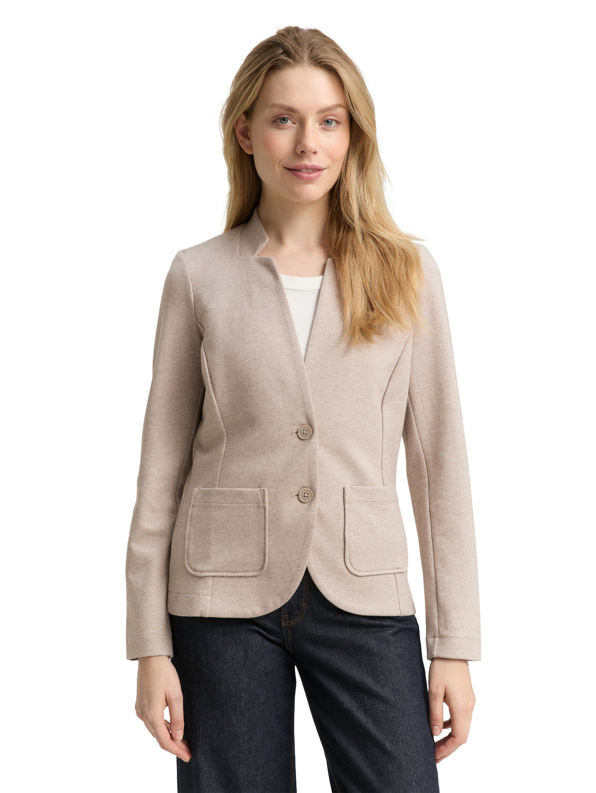 Slim Fit Blazer mit Ottoman Struktur