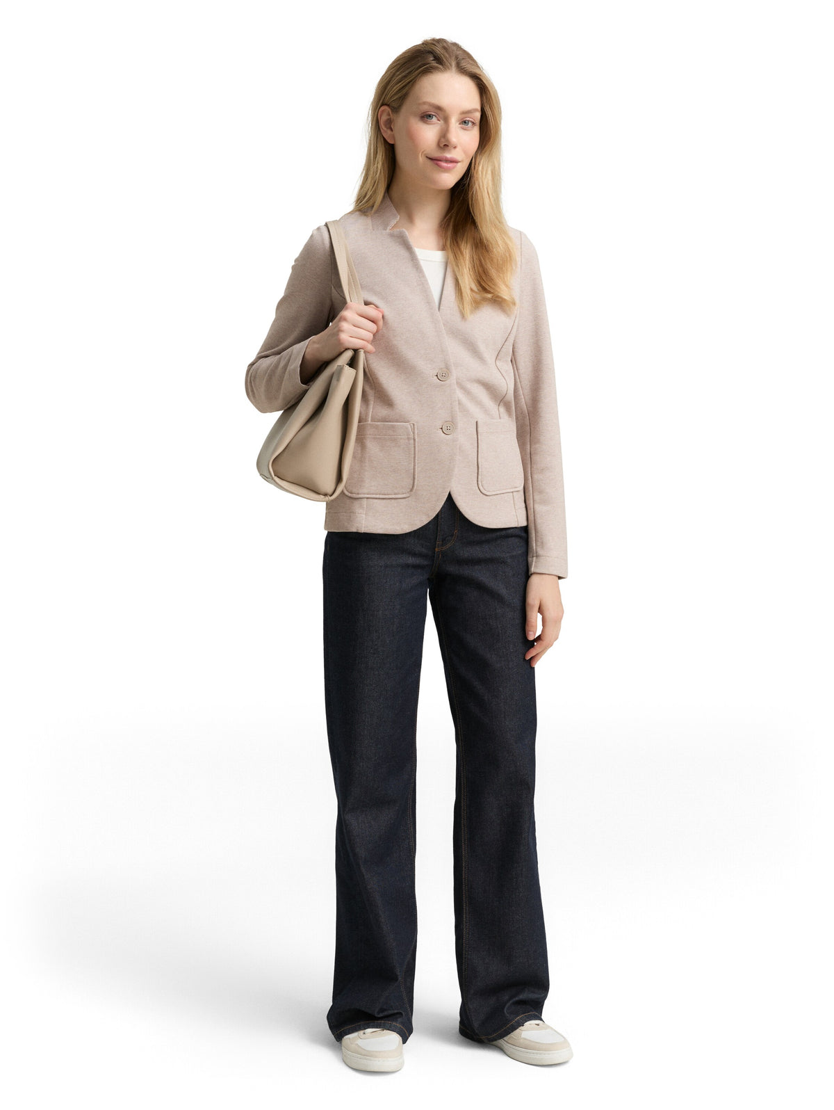 Slim Fit Blazer mit Ottoman Struktur