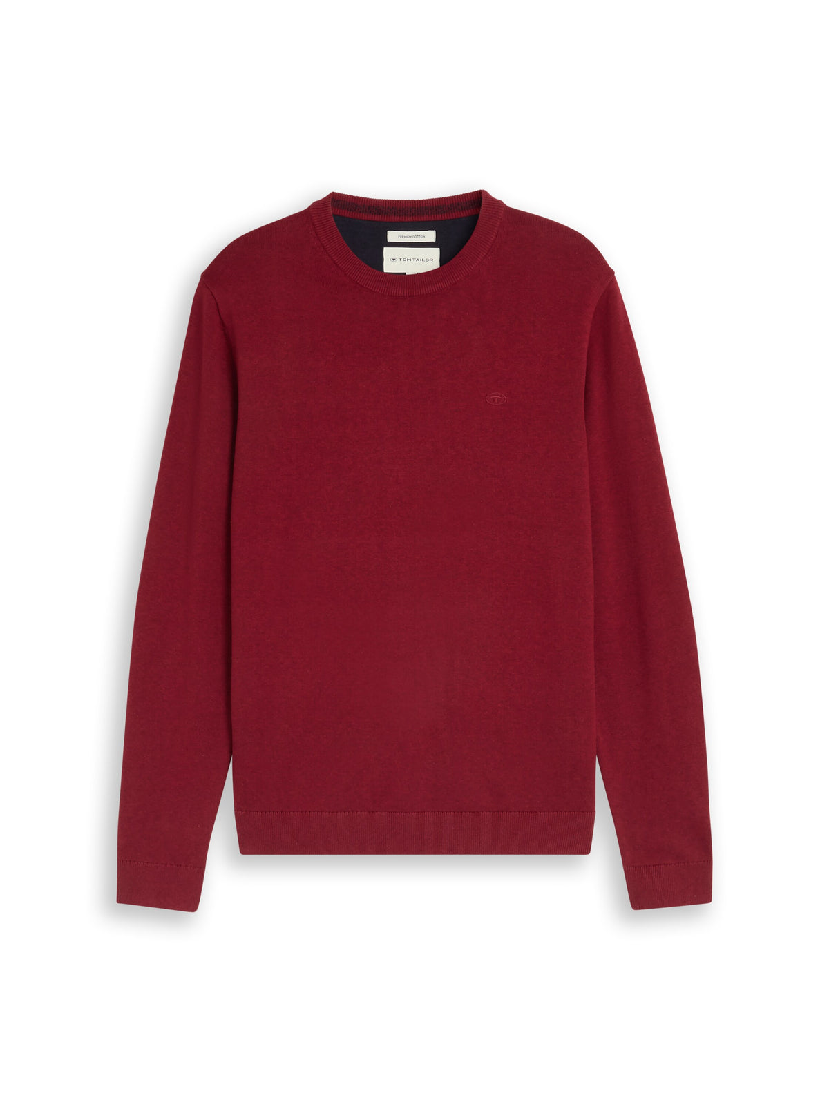 Basic Strickpullover aus Baumwolle