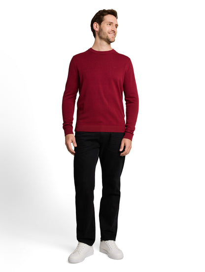 Basic Strickpullover aus Baumwolle
