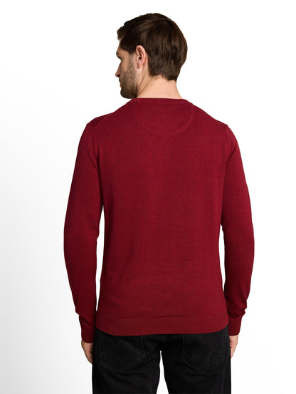 Basic Strickpullover aus Baumwolle