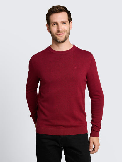 Basic Strickpullover aus Baumwolle