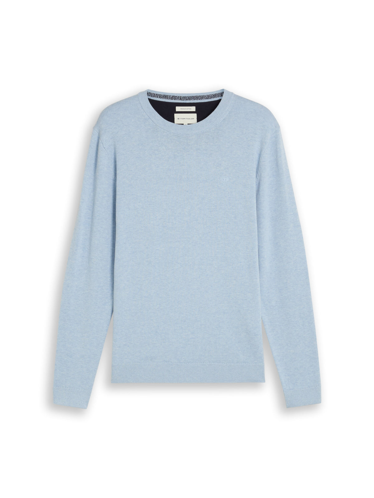 Basic Strickpullover aus Baumwolle