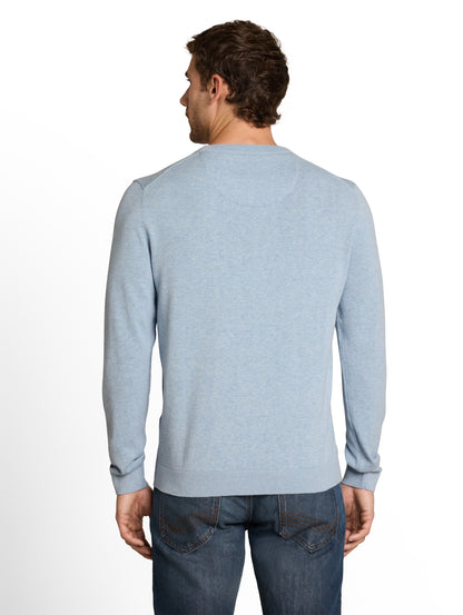 Basic Strickpullover aus Baumwolle