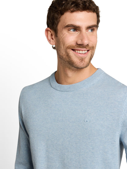 Basic Strickpullover aus Baumwolle
