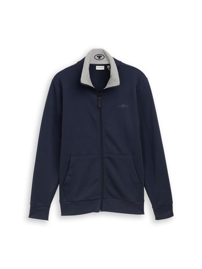 Sweatjacke mit Stehkragen