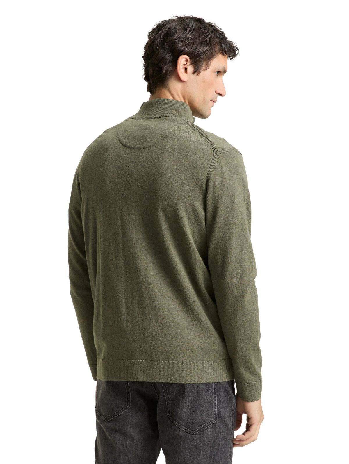Strickjacke mit Stehkragen
