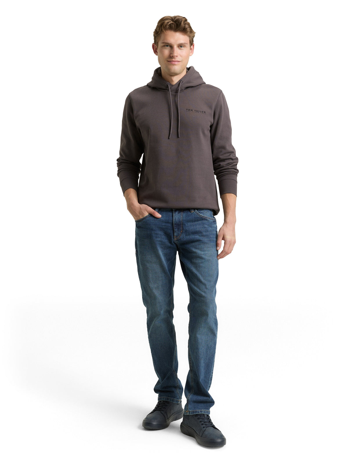 Hoodie Sweatshirt mit Logo-Print