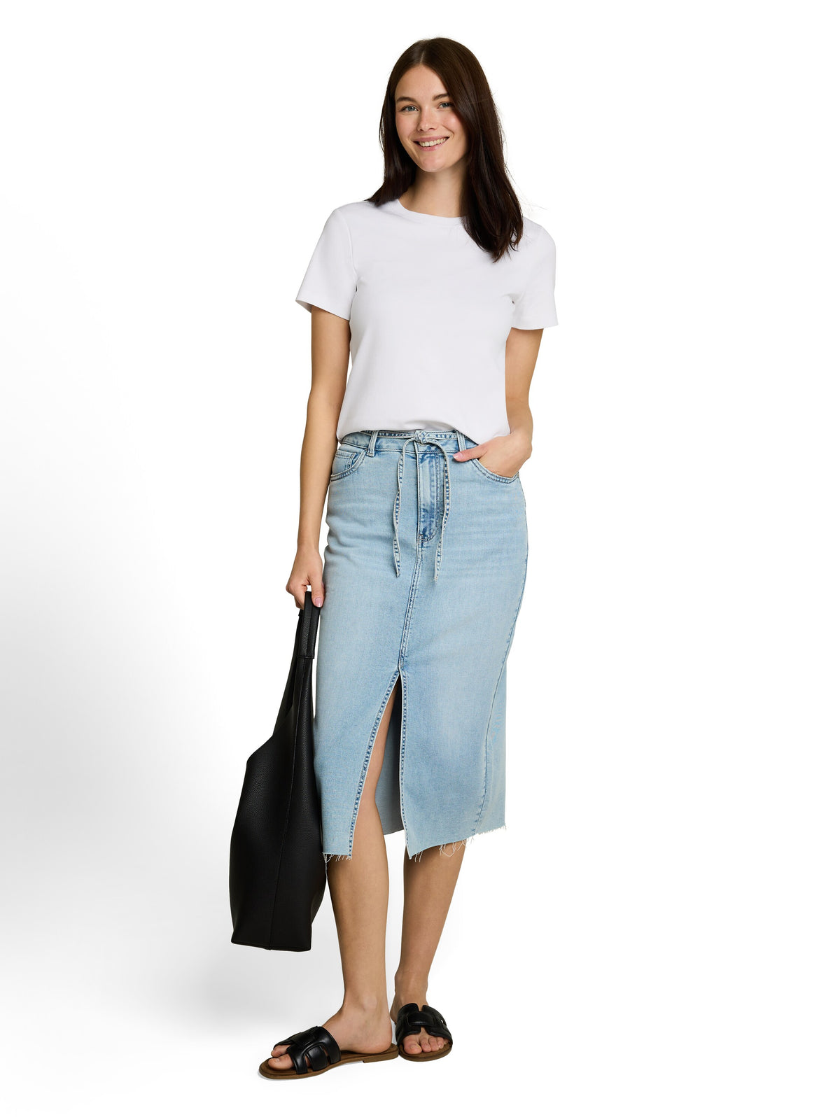 Basic T-Shirt aus Baumwolle