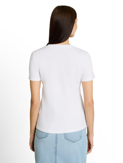 Basic T-Shirt aus Baumwolle