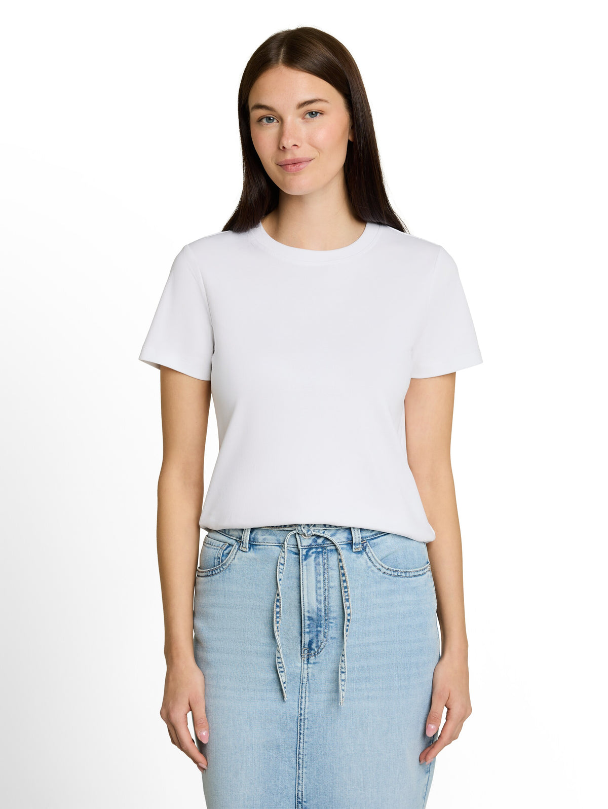 Basic T-Shirt aus Baumwolle