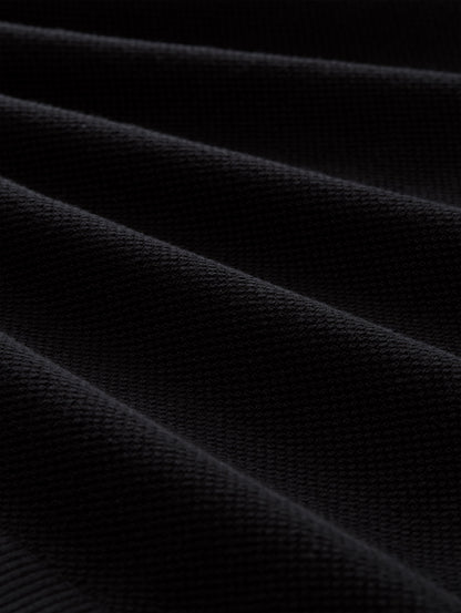 Piqué Strick-Poloshirt aus Baumwolle