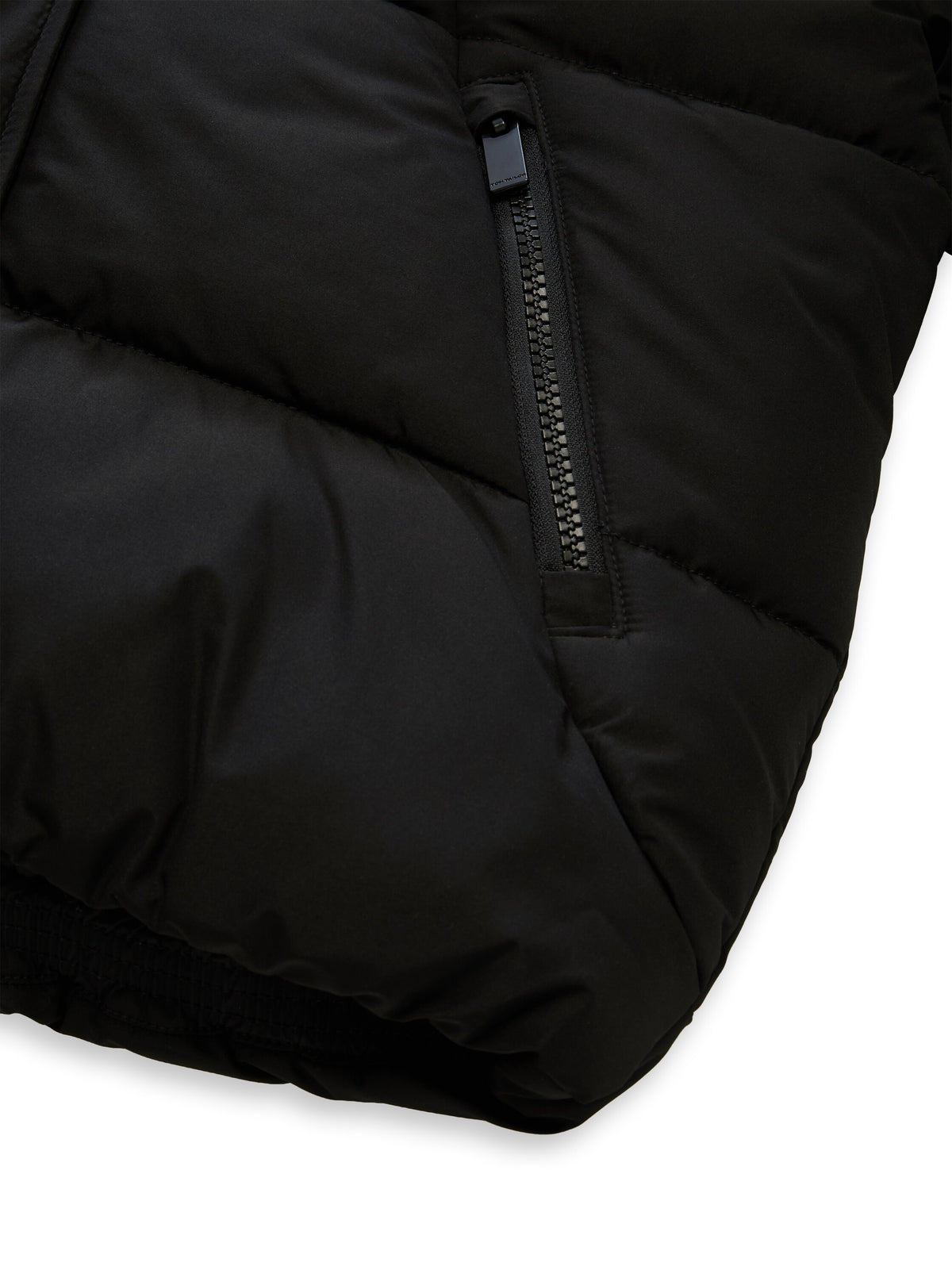 Puffer-Jacke mit abnehmbarer Kapuze