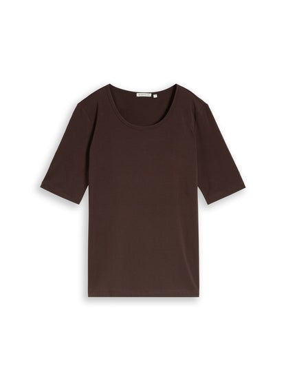 Basic T-Shirt mit Rundhalsausschnitt