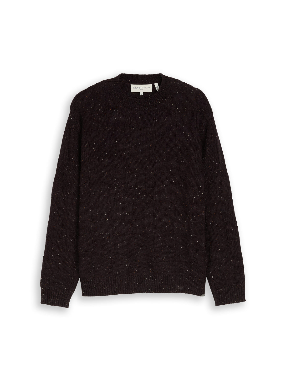 Loose Fit Strickpullover mit Strukturmix