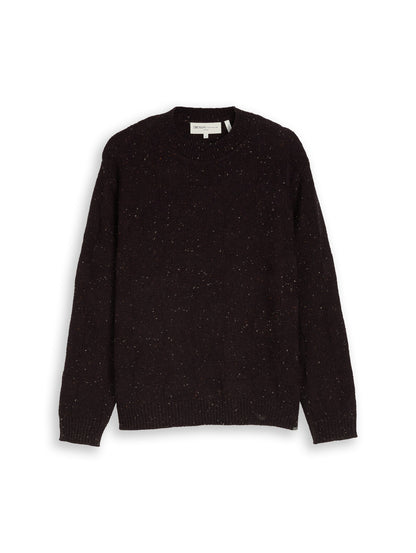 Loose Fit Strickpullover mit Strukturmix