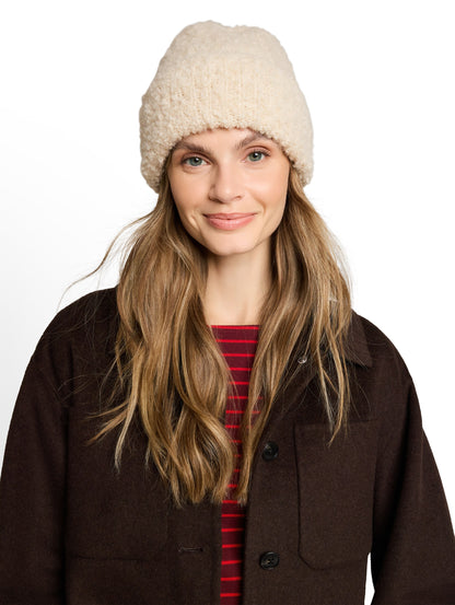 Bouclé Beanie Mütze