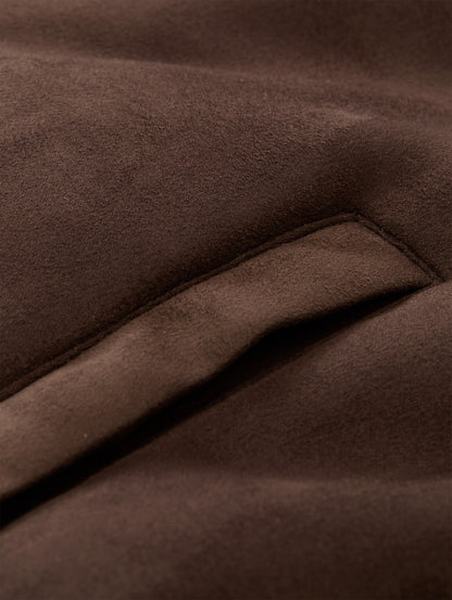 Relaxed Fit Jacke in Wildleder-Optik