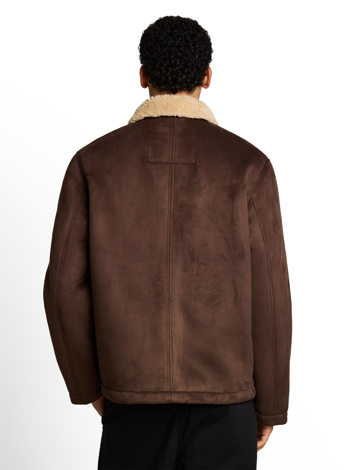 Relaxed Fit Jacke in Wildleder-Optik