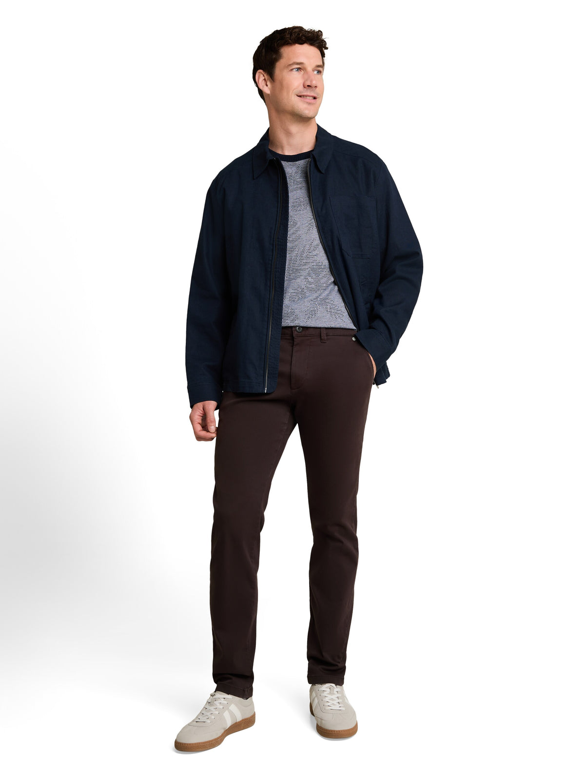 TTSIMON SLIM Chino Hose im Washed-Look