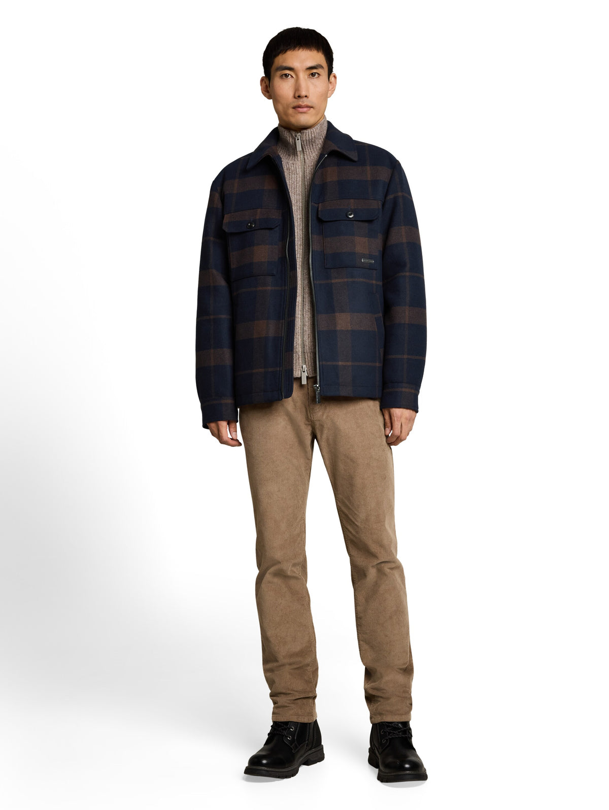Overshirt mit Wollanteil