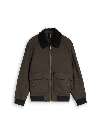Pilotenjacke mit Wollanteil