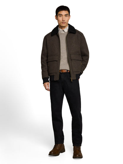 Pilotenjacke mit Wollanteil