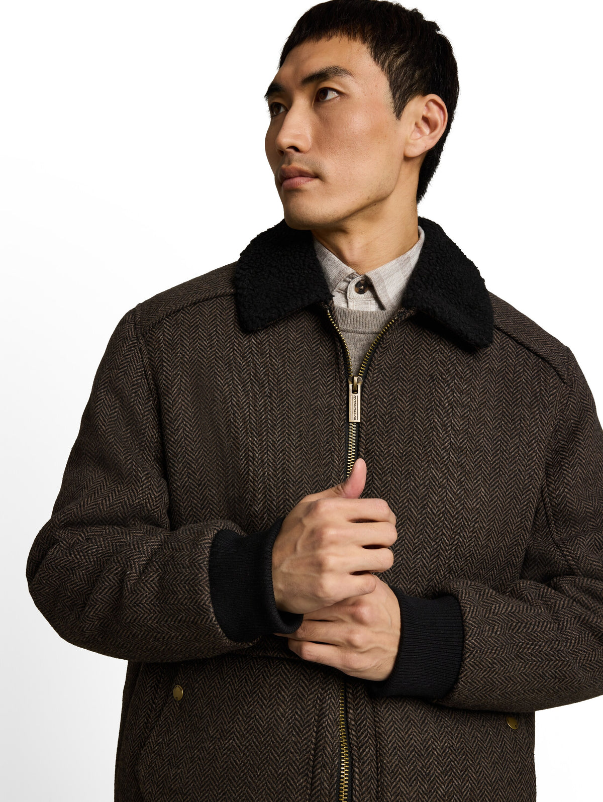 Pilotenjacke mit Wollanteil