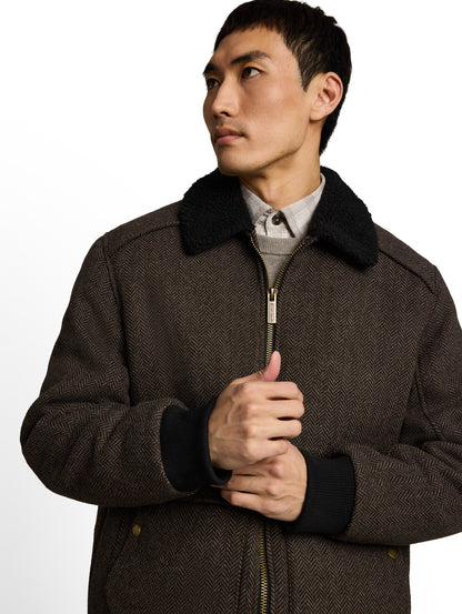 Pilotenjacke mit Wollanteil