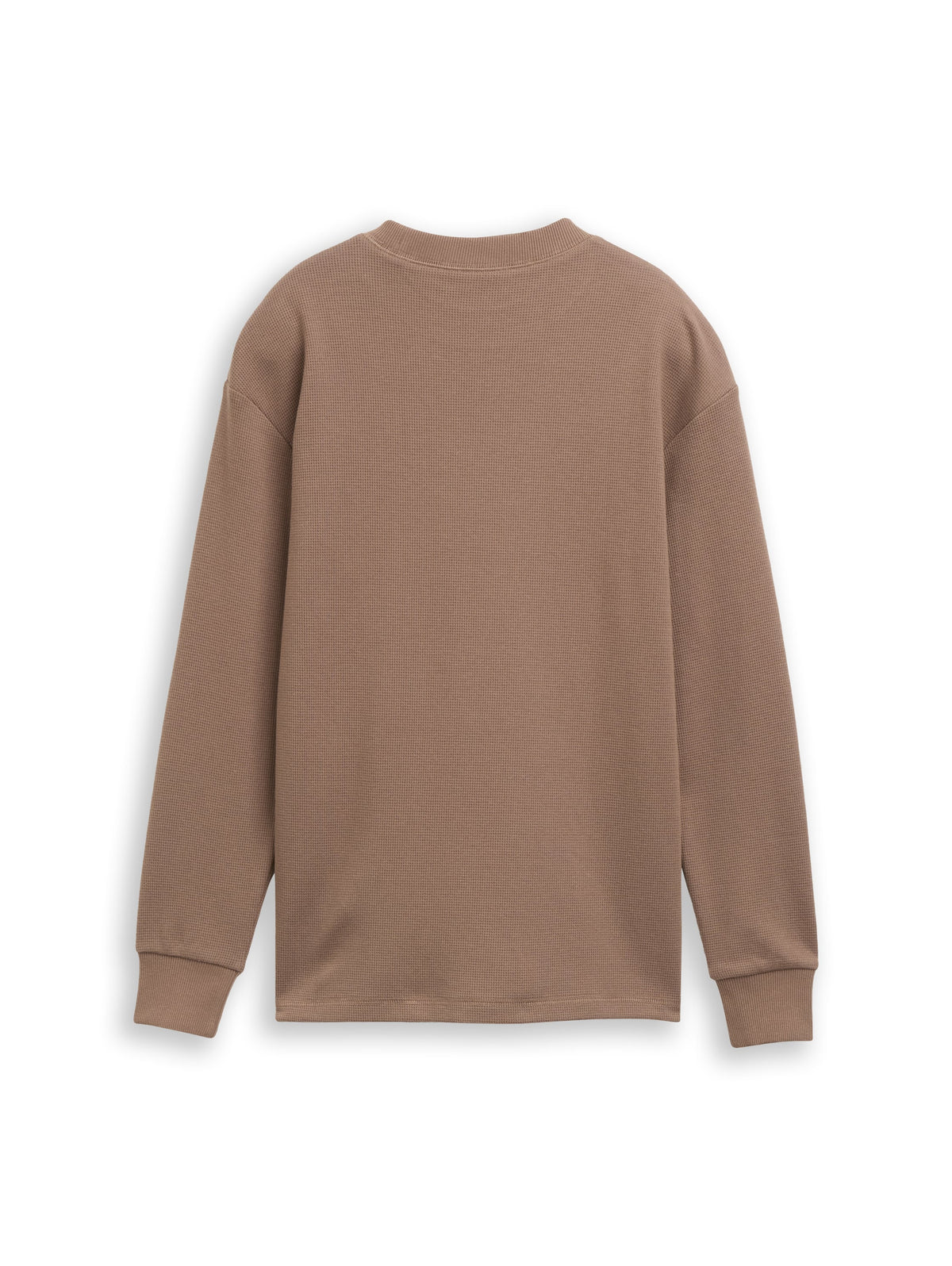 Oversize Langarmshirt mit Waffelstruktur