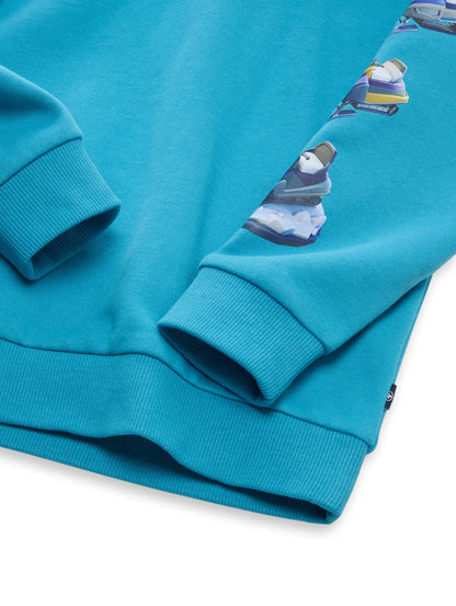 Oversize Hoodie Sweatshirt mit Rückenprint
