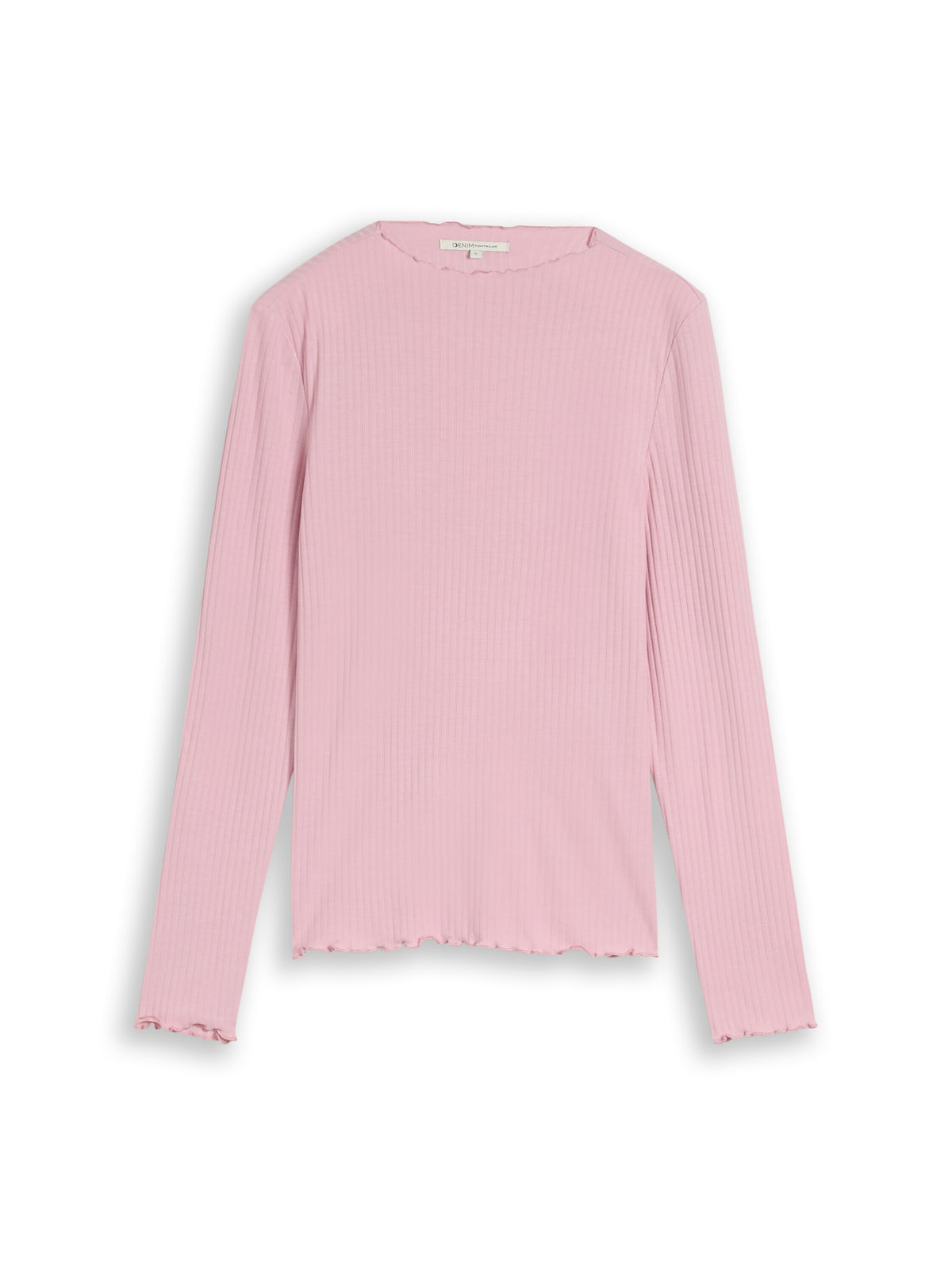 Langarmshirt mit Rippstruktur