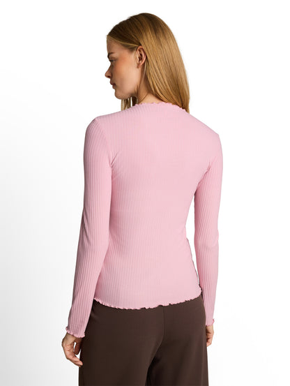 Langarmshirt mit Rippstruktur