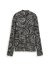 Slim Fit Langarmshirt mit Stehkragen